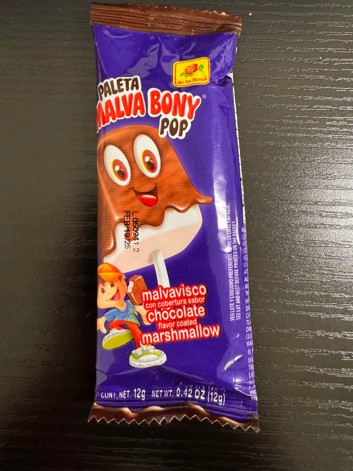 PALETA MALVA BONY POP CHOCOLATE MARSHMELLOW