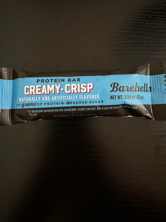 BAREBELLS PROTEIN BAR CREAMY CRISP