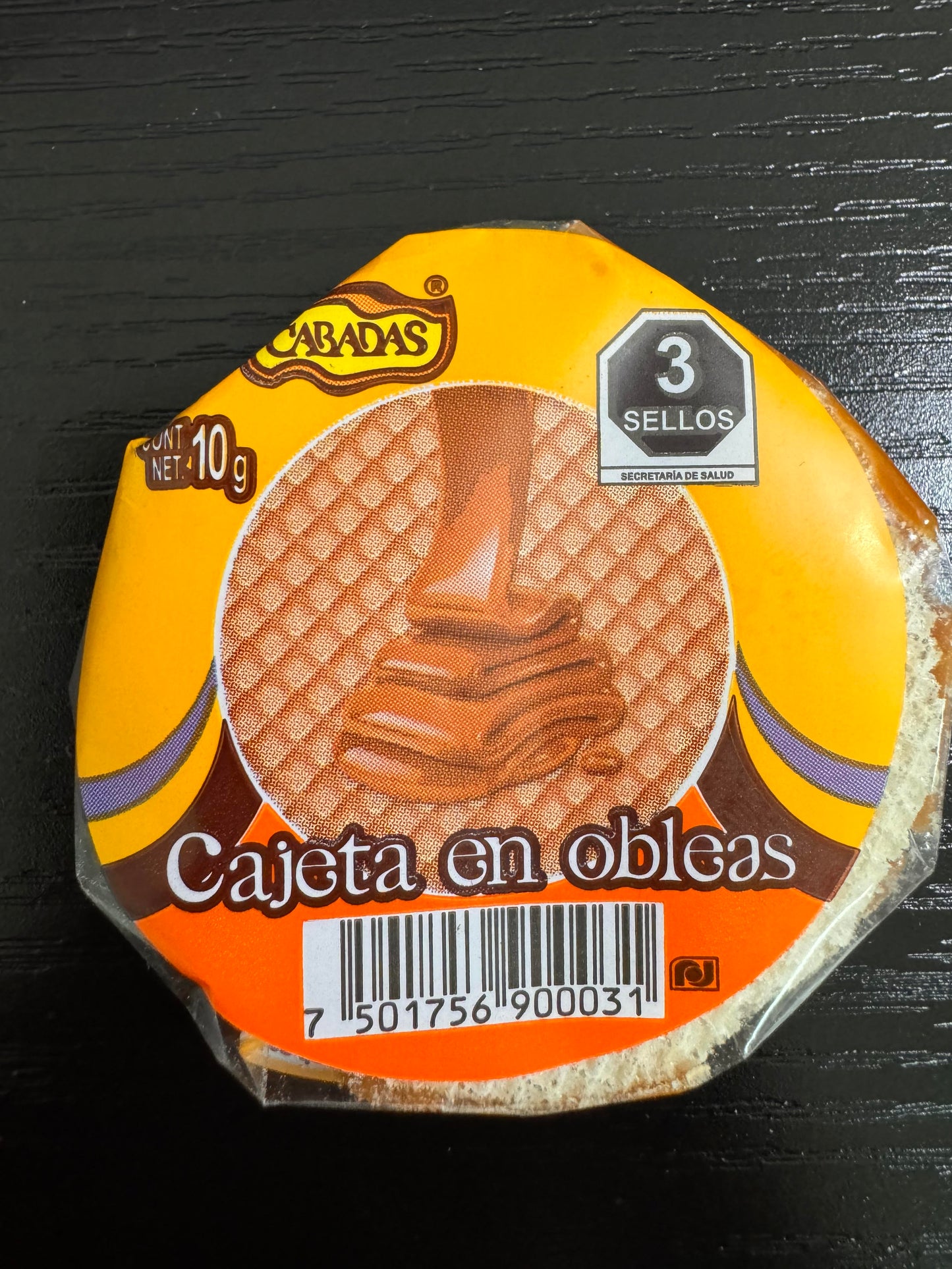 CABADAS CARAMEL WAFER