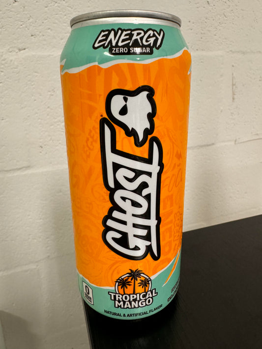 GHOST ENERGY DRINK TROPICAL MANGO