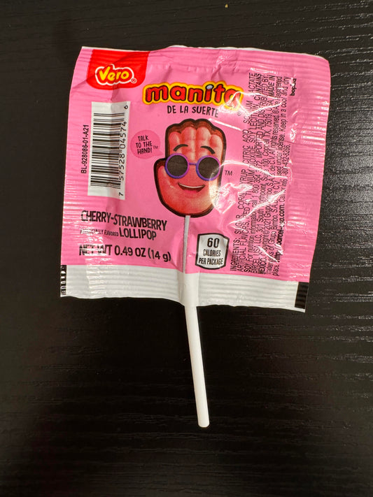 MANITA CHERRY-STRAWBERRY LOLLIPOP